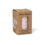 Bougie votive à relief Phases de Lune stéarine rose doux