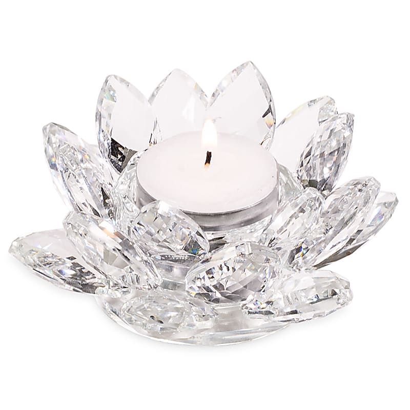 Photophore Lotus en Cristal M