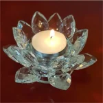 Photophore Lotus en Cristal M