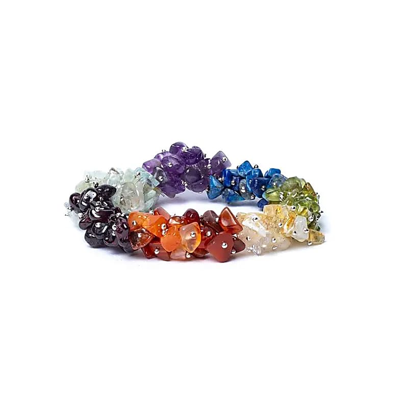 Bracelet chips de chakra élastique qualité AA