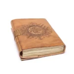 Carnet de note Soleil & Lune avec couverture en cuir synthétique