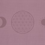 Yogi & Yogini Premium tapis de Yoga TPE Fleur de Vie lilas