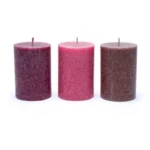 Bougies de stéarine 3 x EARTH