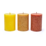 Bougies de stéarine 3 x SUNSET